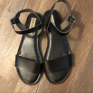 Steve Madden Black Sandals